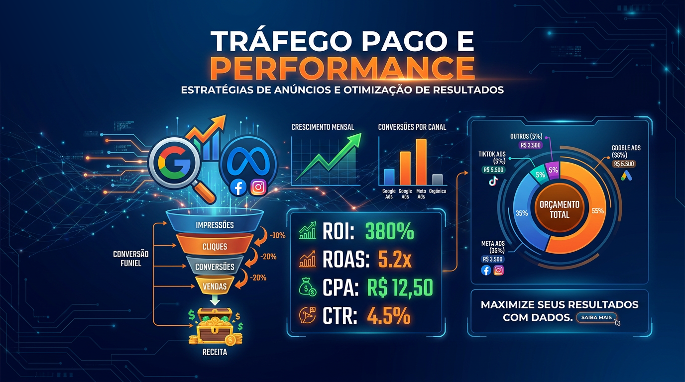 Tráfego Pago e Performance aplicado à estratégia de marketing de empresas